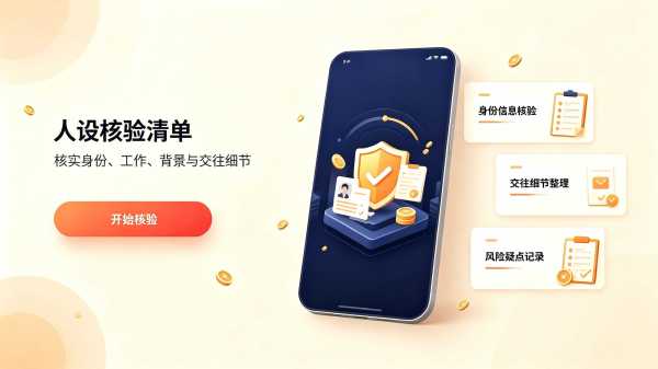人设核验清单工具辨别相亲对象真实状态 相亲识人自查工具