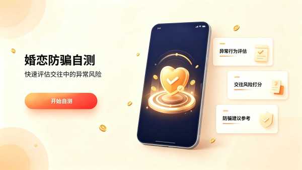 婚恋防骗自测工具 相亲交友风险自查,识别婚恋套路