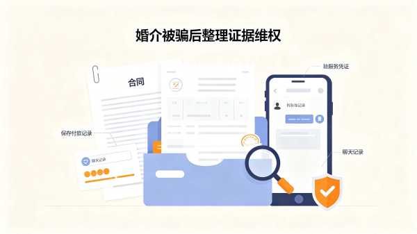 遭遇婚介骗局别乱操作,守住证据把握维权机会 婚介被骗正确处理方式