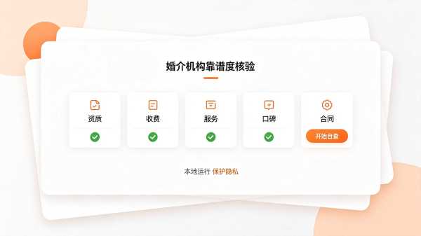 婚介机构靠谱度核验工具