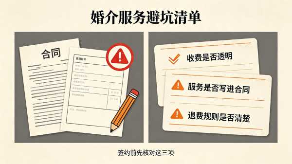 婚介服务避坑清单