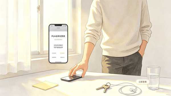 识别情感操控守护自我边界 PUA话术对照表查询工具
