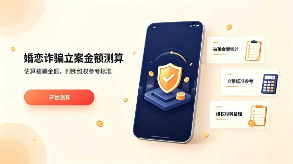 测算相亲被骗资金是否达到立案标准 婚恋诈骗立案金额测算工具